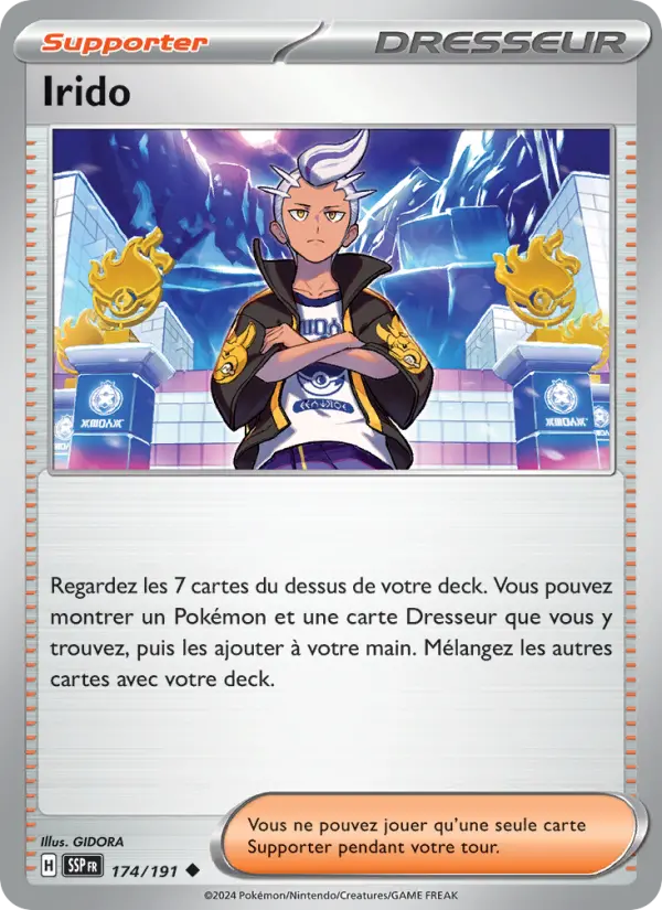 Scan HD carte Pokémon Irido 174/191 — Étincelles Déferlantes