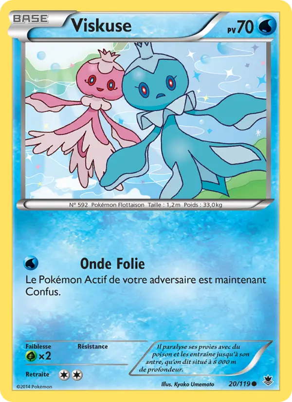 Scan HD carte Pokémon Viskuse 20/119 — Vigueur Spectrale
