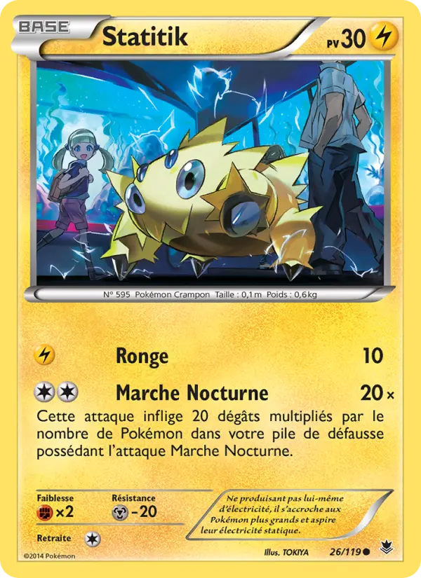 Scan HD carte Pokémon Statitik 26/119 — Vigueur Spectrale