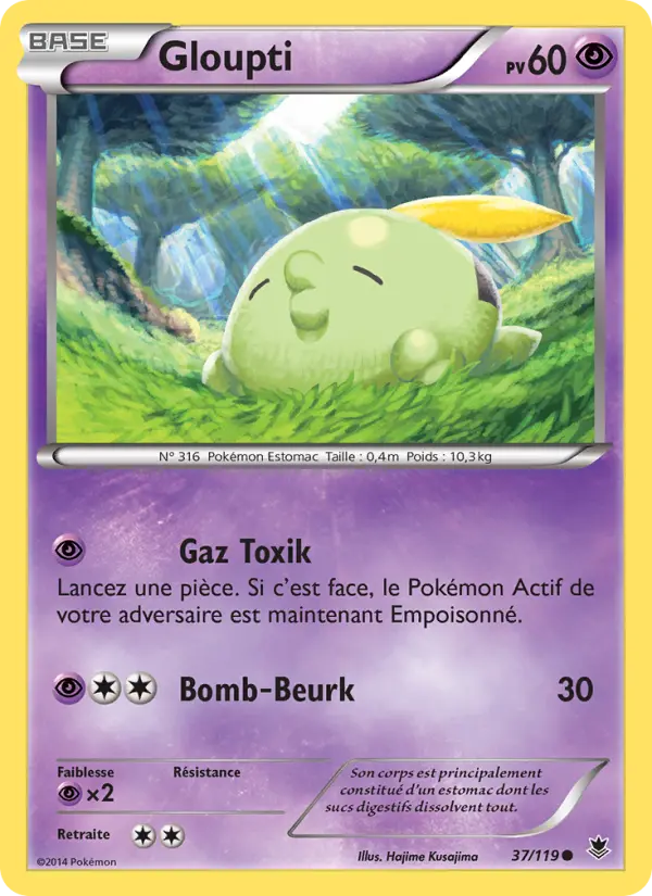Scan HD carte Pokémon Gloupti 37/119 — Vigueur Spectrale