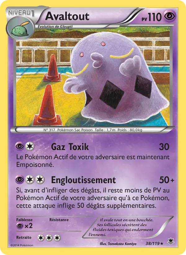 Scan HD carte Pokémon Avaltout 38/119 — Vigueur Spectrale