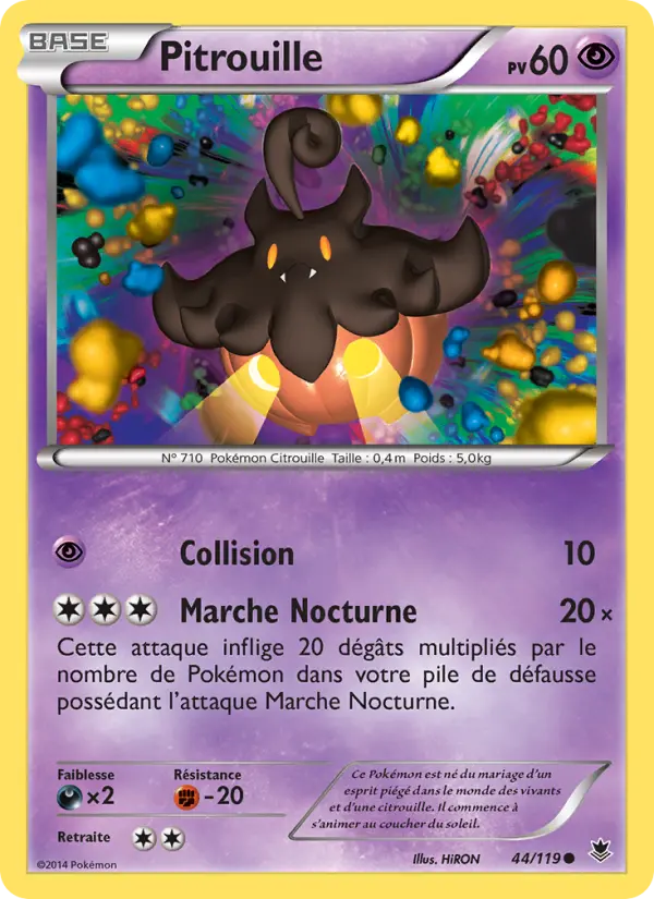 Scan HD carte Pokémon Pitrouille 44/119 — Vigueur Spectrale