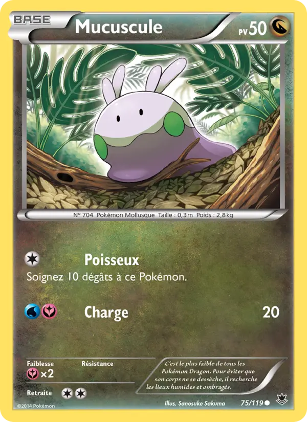 Scan HD carte Pokémon Mucuscule 75/119 — Vigueur Spectrale