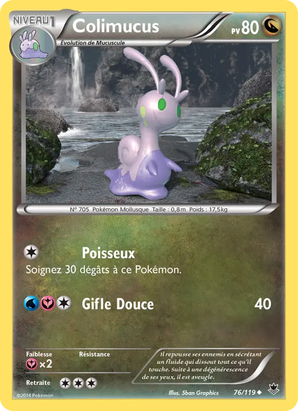 Scan HD carte Pokémon Colimucus 76/119 — Vigueur Spectrale