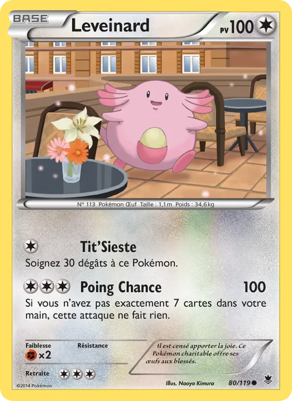 Scan HD carte Pokémon Leveinard 80/119 — Vigueur Spectrale