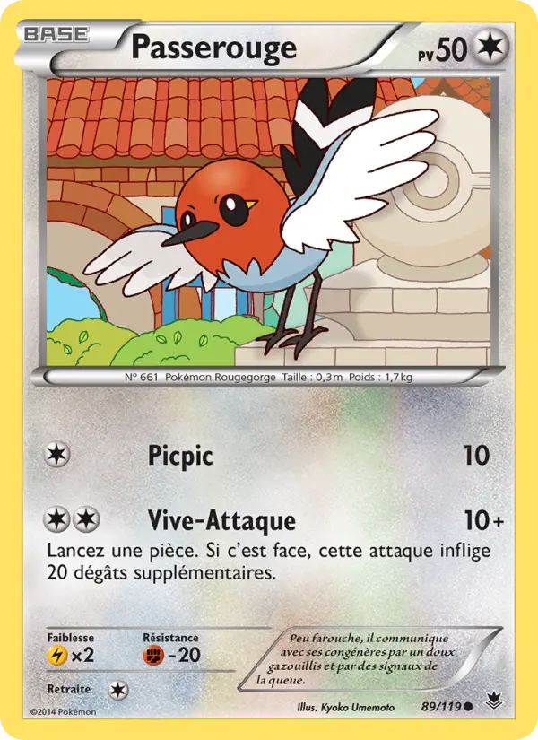 Scan HD carte Pokémon Passerouge 89/119 — Vigueur Spectrale