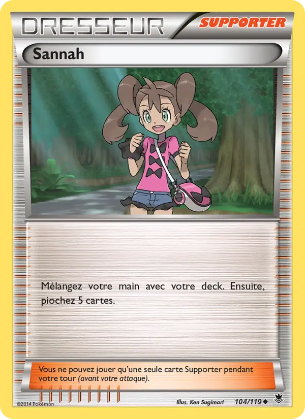 Scan HD carte Pokémon Sannah 104/119 — Vigueur Spectrale