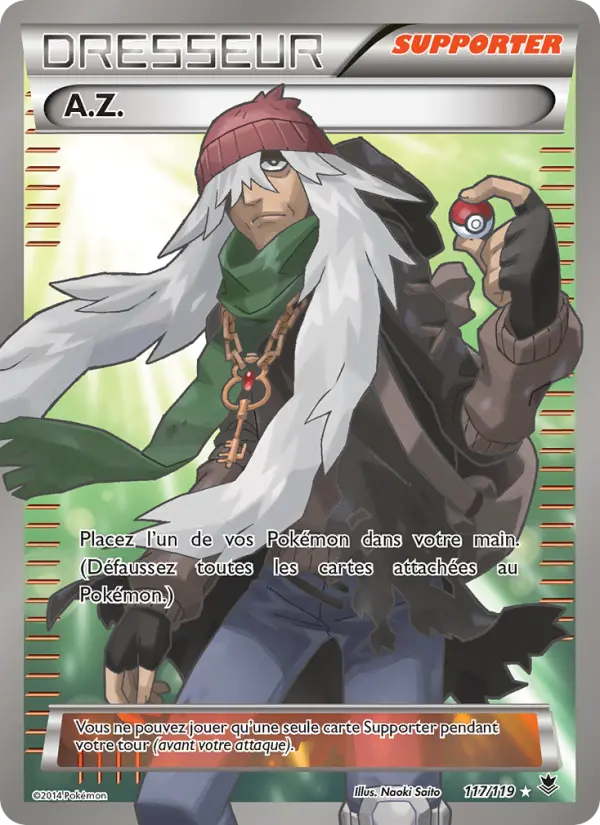 Scan HD carte Pokémon A.Z. 117/119 — Vigueur Spectrale