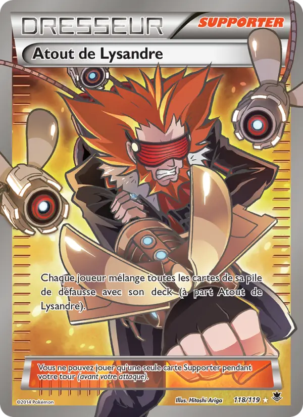 Scan HD carte Pokémon Atout de Lysandre 118/119 — Vigueur Spectrale