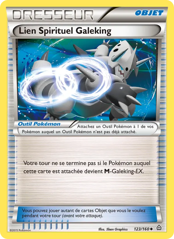 Scan HD carte Pokémon Lien Spirituel Galeking 123/160 — Primo-Choc