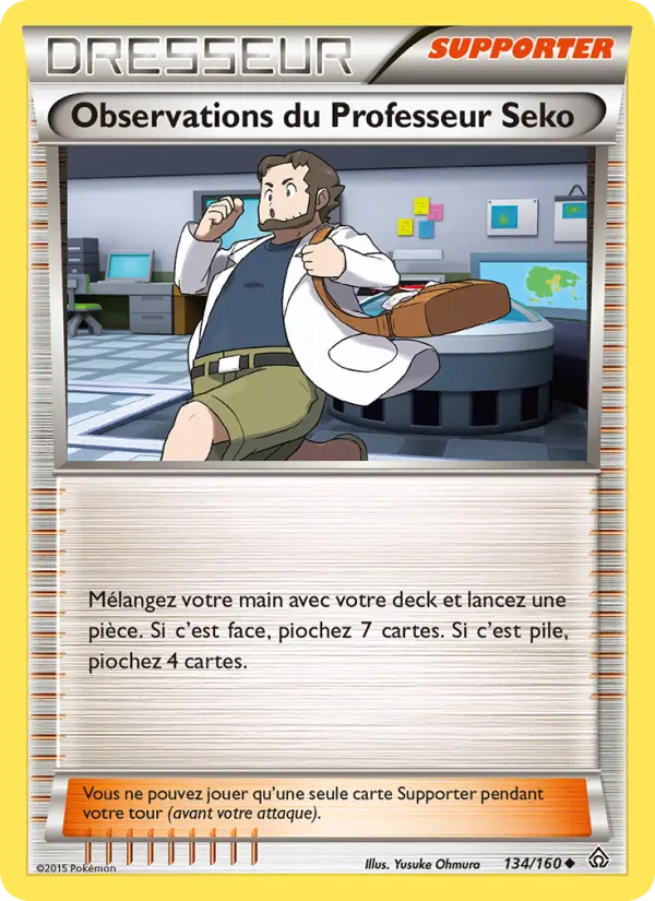 Scan HD carte Pokémon Observations du Professeur Seko 134/160 — Primo-Choc
