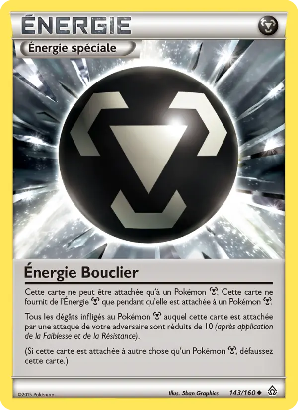 Scan HD carte Pokémon Énergie Bouclier 143/160 — Primo-Choc