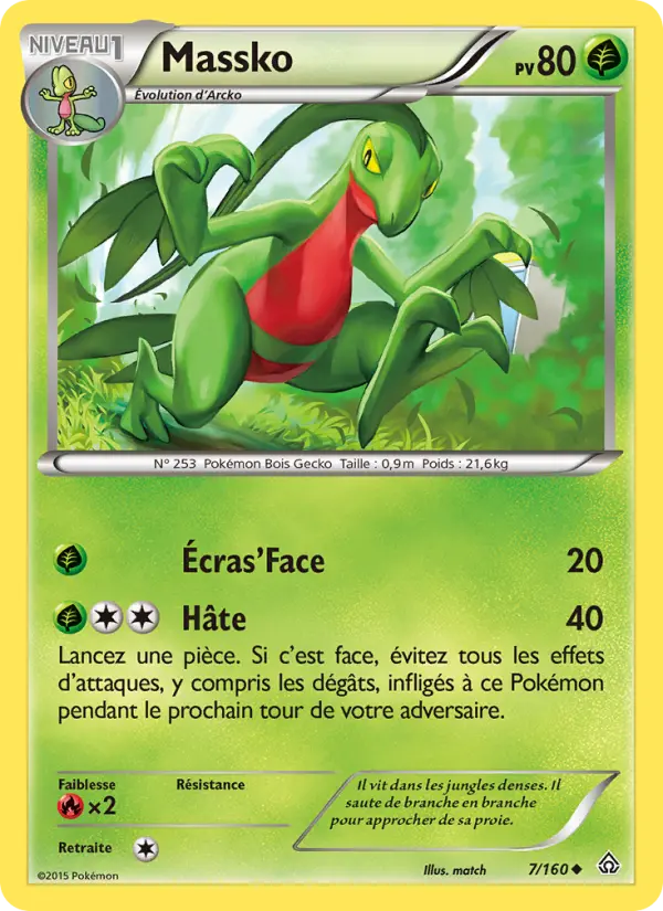 Scan HD carte Pokémon Massko 7/160 — Primo-Choc