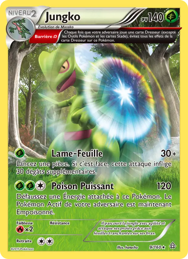 Scan HD carte Pokémon Jungko 9/160 — Primo-Choc