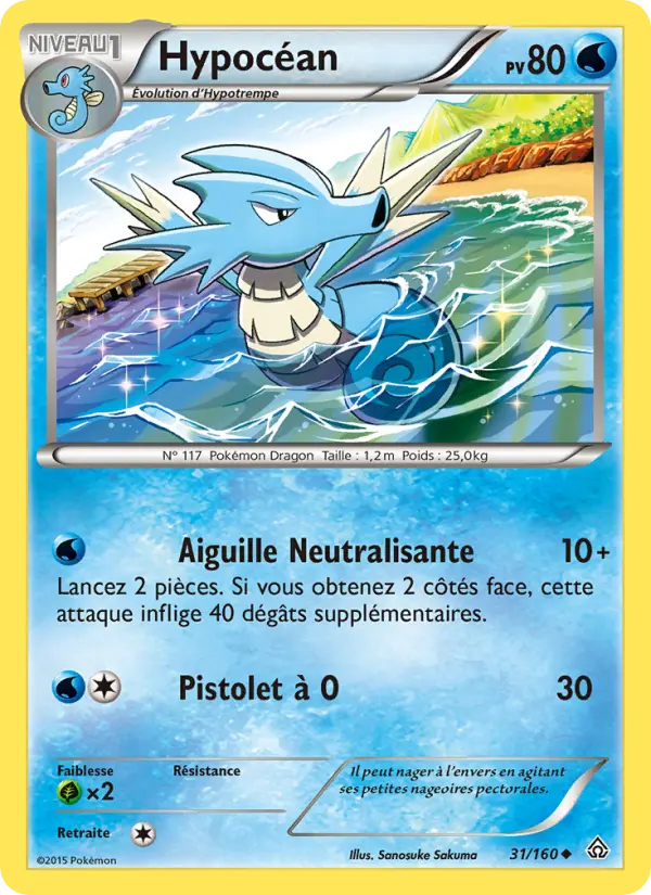 Scan HD carte Pokémon Hypocéan 31/160 — Primo-Choc