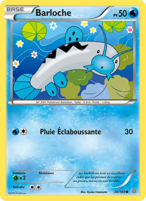 Scan HD carte Pokémon Barloche 39/160 — Primo-Choc