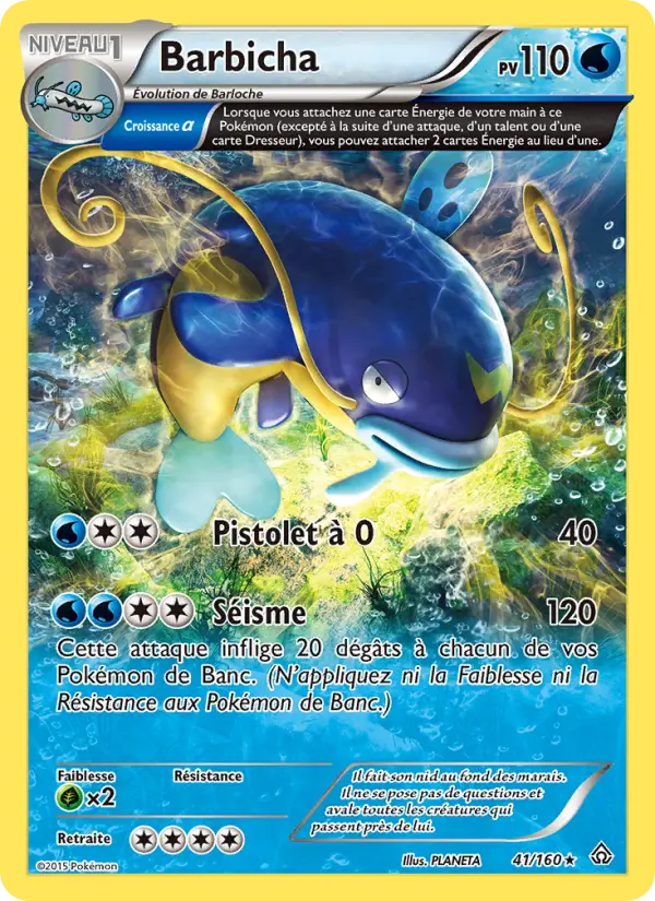 Scan HD carte Pokémon Barbicha 41/160 — Primo-Choc