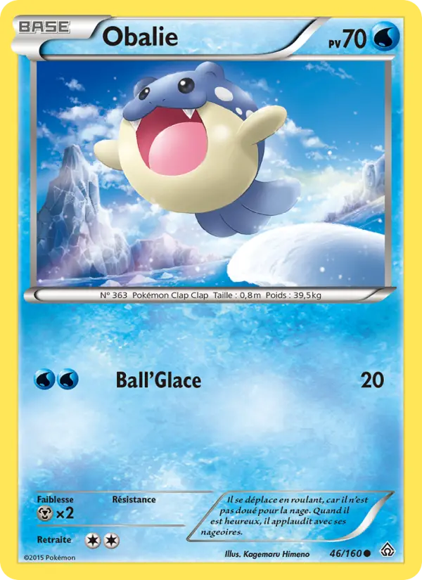 Scan HD carte Pokémon Obalie 46/160 — Primo-Choc
