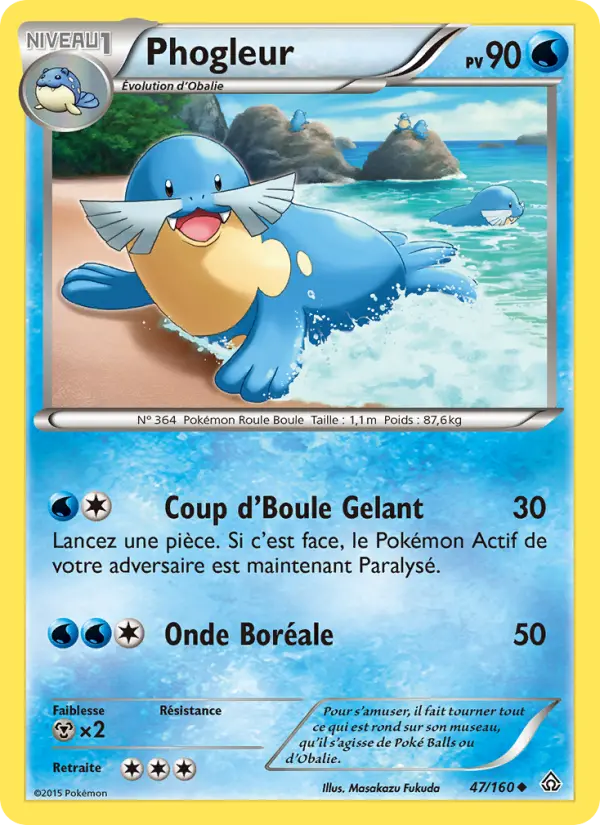Scan HD carte Pokémon Phogleur 47/160 — Primo-Choc