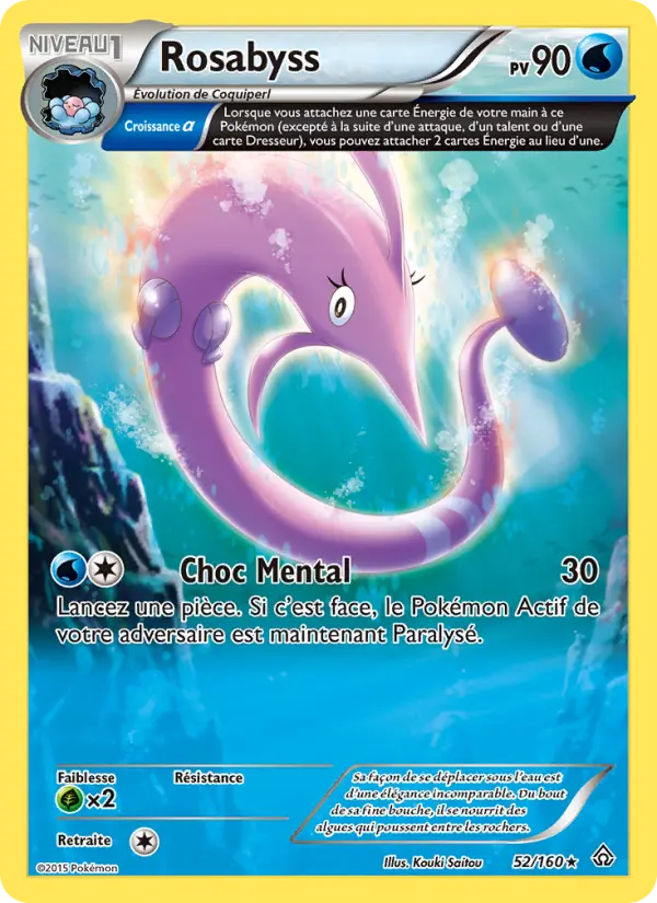 Scan HD carte Pokémon Rosabyss 52/160 — Primo-Choc