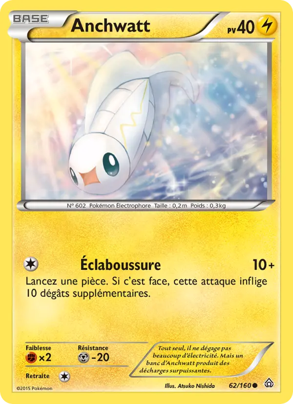 Scan HD carte Pokémon Anchwatt 62/160 — Primo-Choc