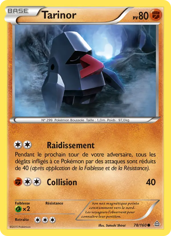 Scan HD carte Pokémon Tarinor 78/160 — Primo-Choc