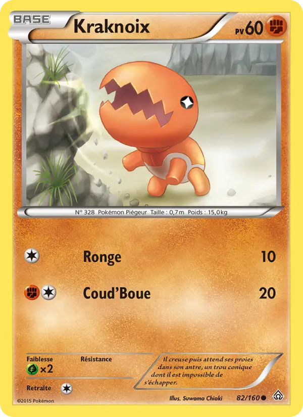 Scan HD carte Pokémon Kraknoix 82/160 — Primo-Choc