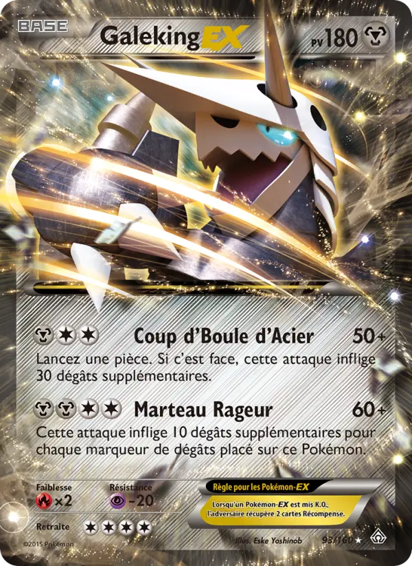 Scan HD carte Pokémon Galeking EX 93/160 — Primo-Choc