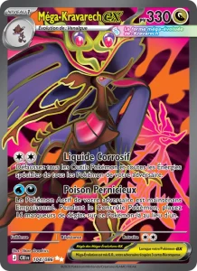 Carte Pokemon Méga-Kravarech-ex 104/86 Chaos Ascendant