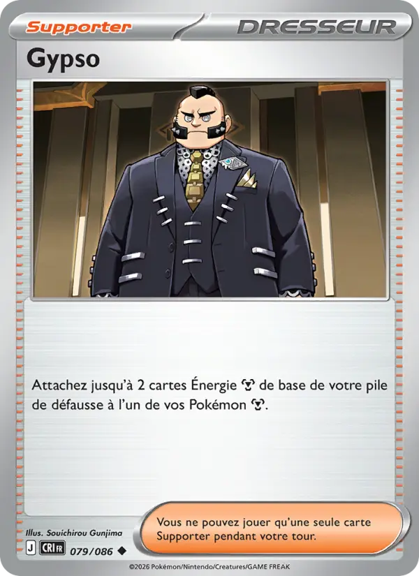Scan HD carte Pokémon Gypso 079/86 — Chaos Ascendant