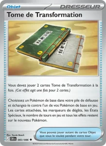 Carte Pokemon Tome de Transformation 083/86 Chaos Ascendant