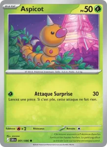 Carte Pokémon Aspicot 001/86