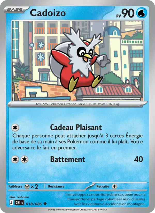 Scan HD carte Pokémon Cadoizo 018/86 — Chaos Ascendant
