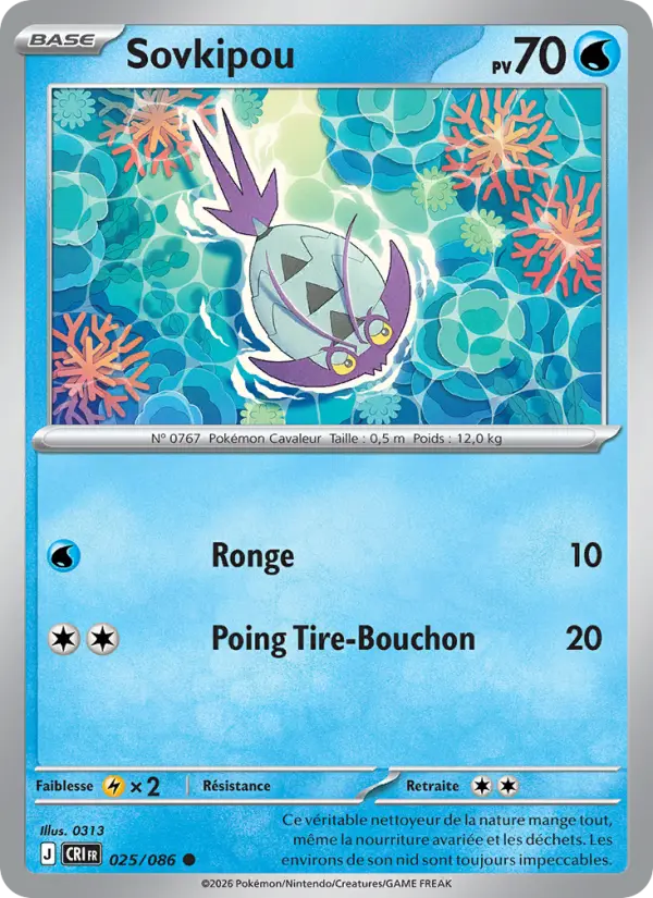 Scan HD carte Pokémon Sovkipou 025/86 — Chaos Ascendant