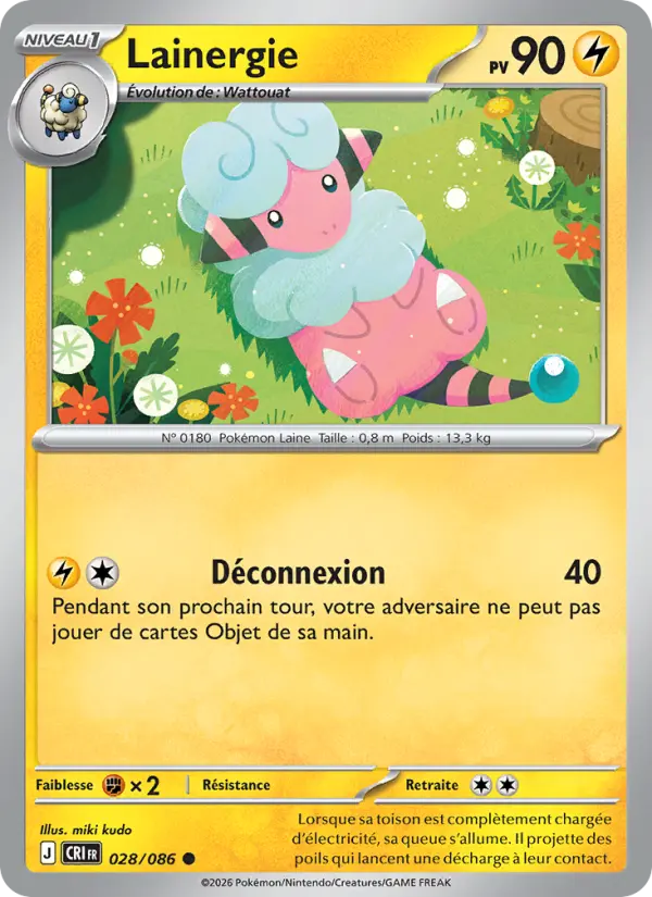 Carte Pokémon Lainergie 028/86 – Chaos Ascendant