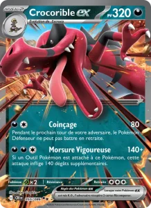 Carte Pokemon Crocorible-ex 055/86 Chaos Ascendant