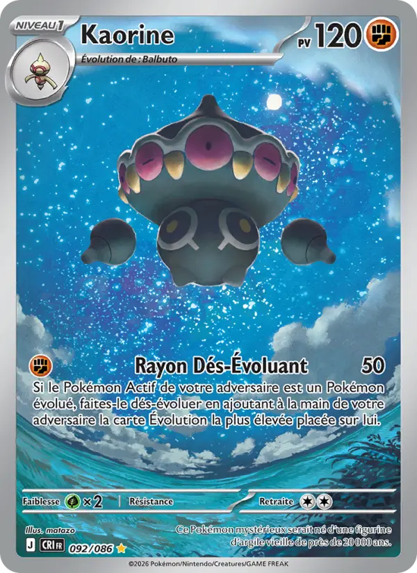 Scan HD carte Pokémon Kaorine 092/86 — Chaos Ascendant