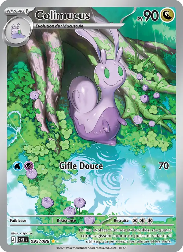 Scan HD carte Pokémon Colimucus 095/86 — Chaos Ascendant