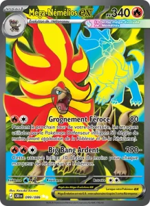 Carte Pokemon Méga-Némélios-ex 099/86 Chaos Ascendant